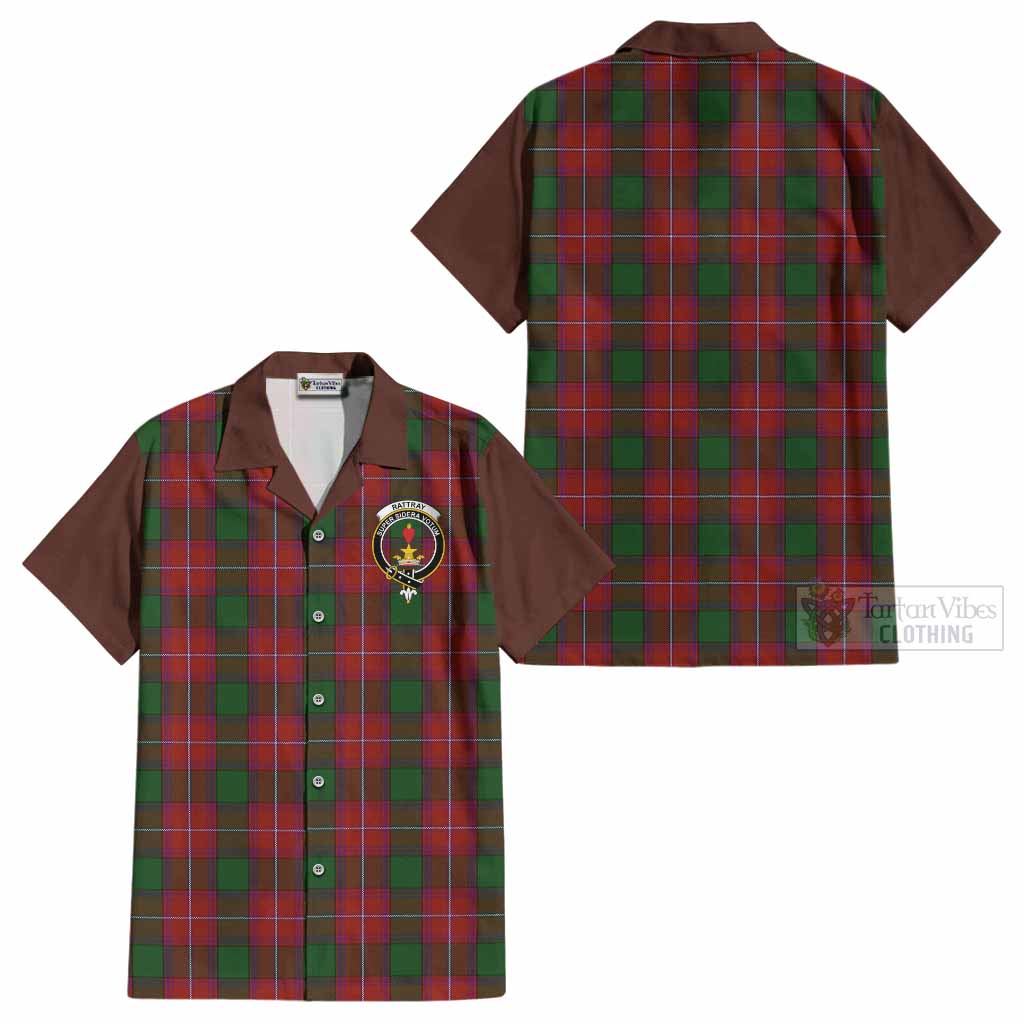 Rattray Tartan Accent Cotton Hawaiian Shirt with Family Crest