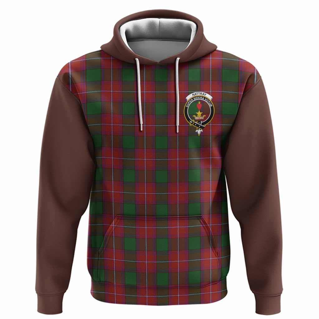 Rattray Tartan Accent Hoodie with Family Crest