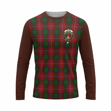 Rattray Tartan Accent Long Sleeve T-Shirt with Family Crest