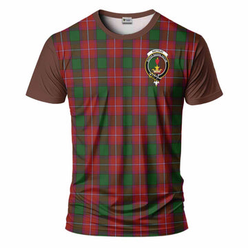 Rattray Tartan Accent T-Shirt with Family Crest
