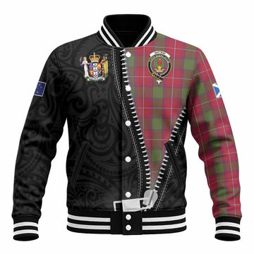 Rattray Tartan Baseball Jacket New Zealand Pattern Unique Zipper Stylized