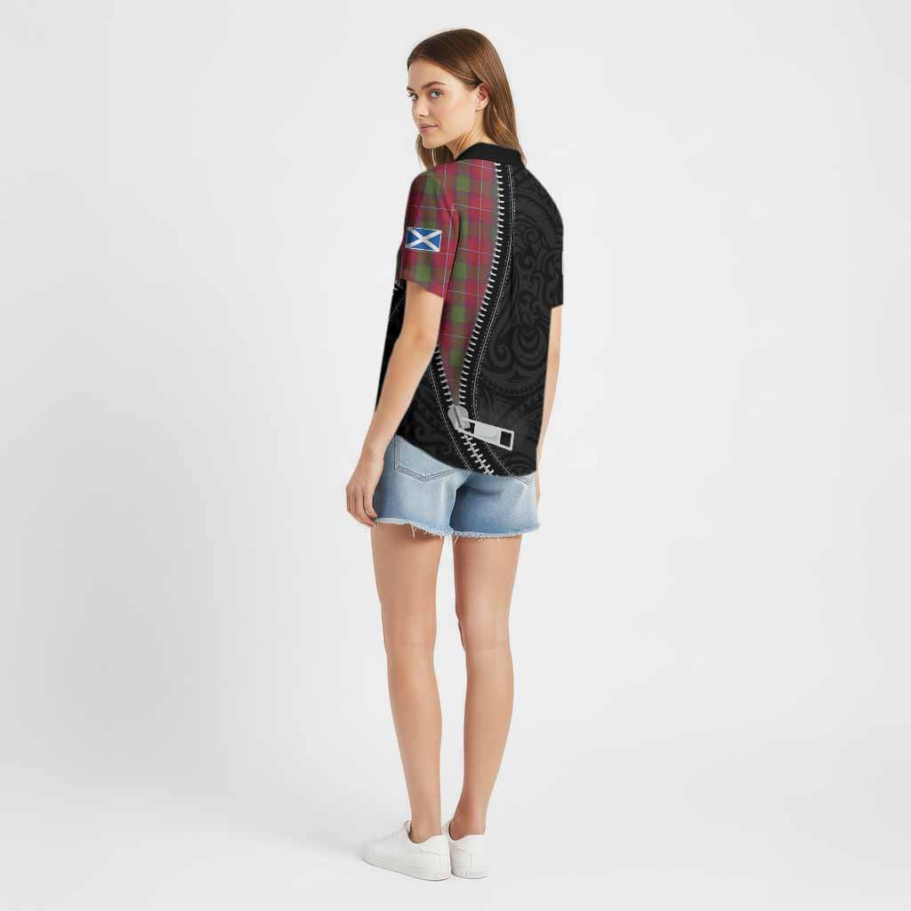 Rattray Tartan Cotton Hawaiian Shirt New Zealand Pattern Unique Zipper Stylized