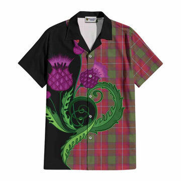 Rattray Tartan Cotton Hawaiian Shirt Traditional Scottish Thistle