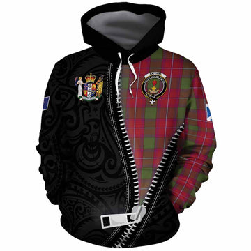 Rattray Tartan Cotton Hoodie New Zealand Pattern Unique Zipper Stylized