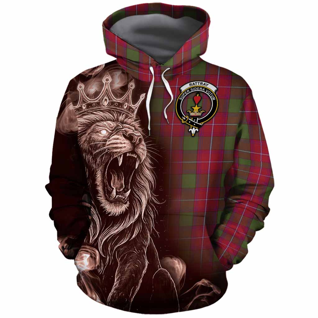 Rattray Tartan Cotton Hoodie Roaring Lion Heritage