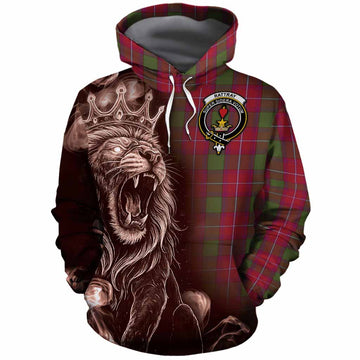 Rattray Tartan Cotton Hoodie Roaring Lion Heritage