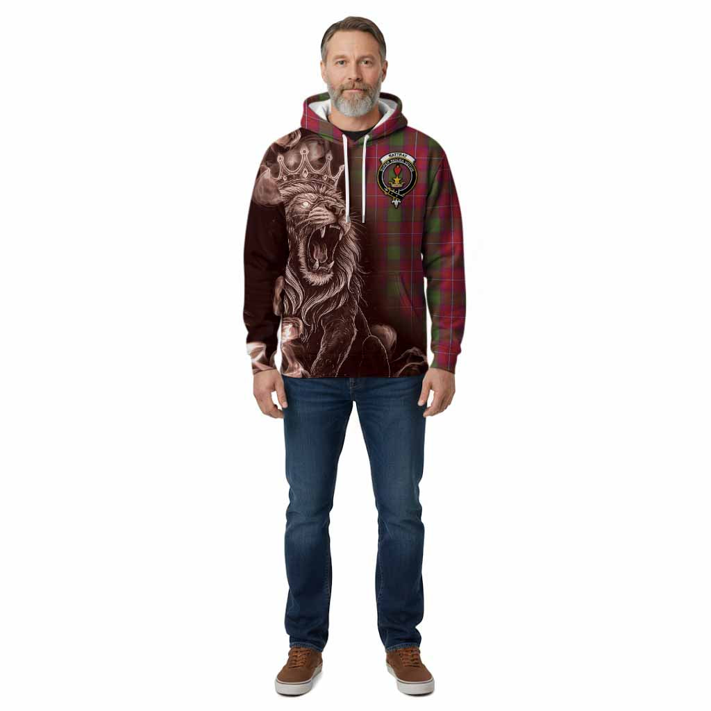 Rattray Tartan Cotton Hoodie Roaring Lion Heritage
