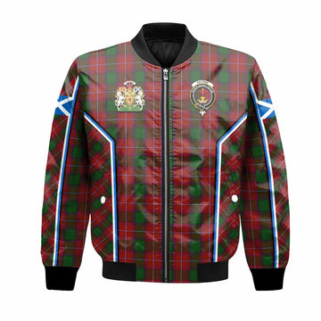 Rattray Tartan Crest Bomber Jacket Scotland Coat of Arm Flag Style