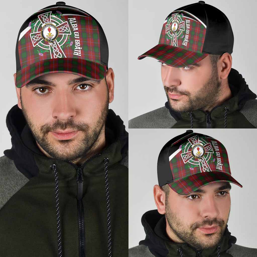 Rattray Tartan Crest Classic Cap Scottish Thistle Celtic Cross Alba Gu Brath