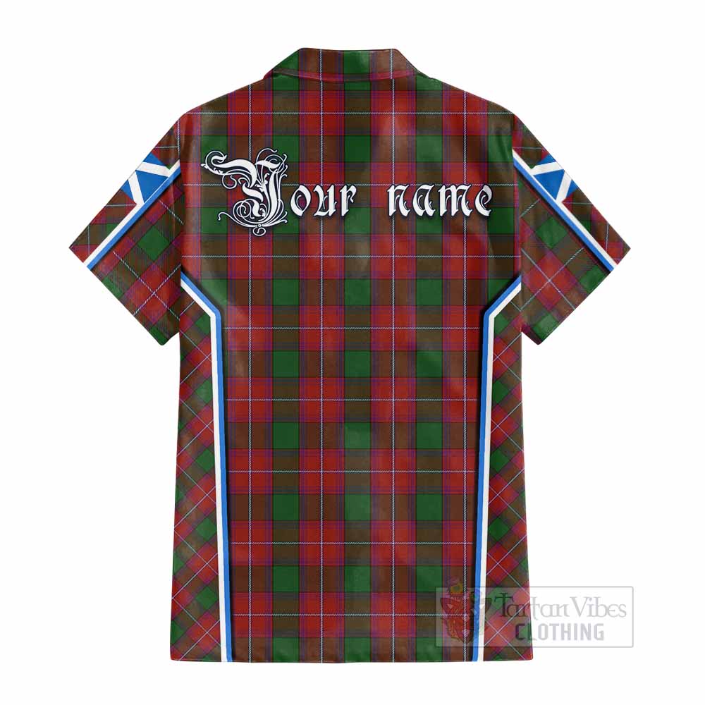 Rattray Tartan Crest Cotton Hawaiian Shirt Scotland Coat of Arm Flag Style - Tartan Vibes Clothing
