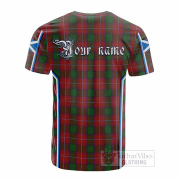 Rattray Tartan Crest Cotton T-shirt Scotland Coat of Arm Flag Style