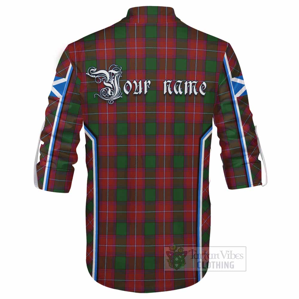Rattray Tartan Crest Ghillie Kilt Shirt Scotland Coat of Arm Flag Style - Tartan Vibes Clothing