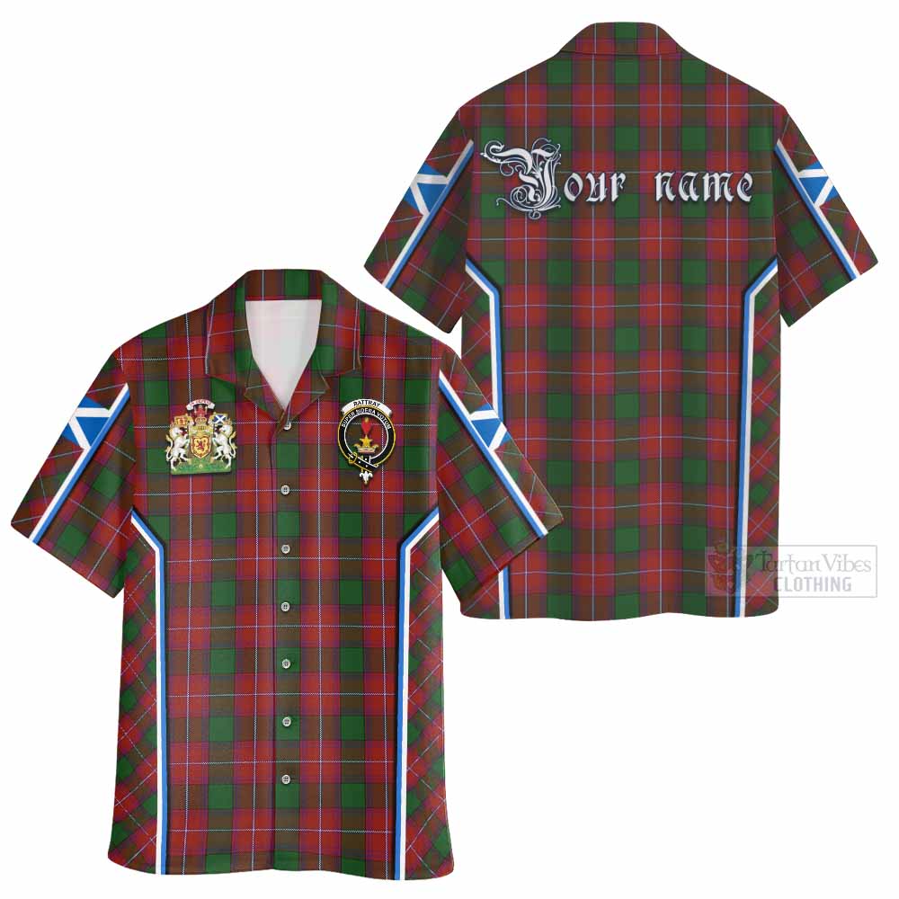 Rattray Tartan Crest Hawaiian Shirt Scotland Coat of Arm Flag Style - Tartan Vibes Clothing