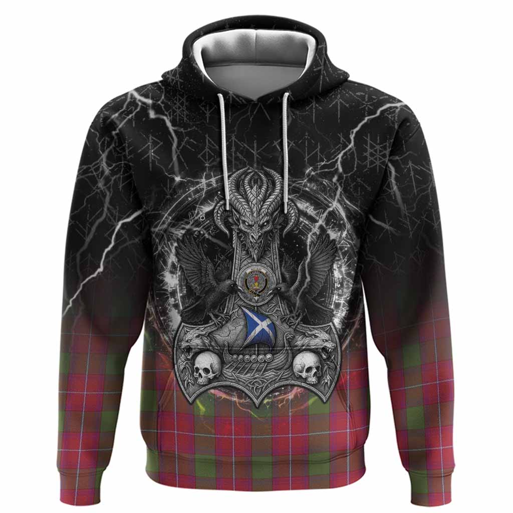 Rattray Tartan Crest Hoodie Celtic Odin's Raven Legacy