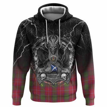 Rattray Tartan Crest Hoodie Celtic Odin's Raven Legacy