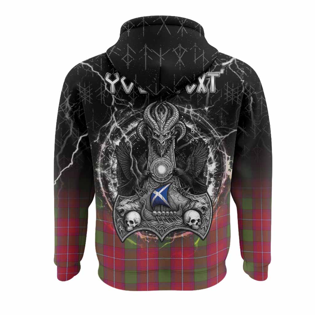 Rattray Tartan Crest Hoodie Celtic Odin's Raven Legacy