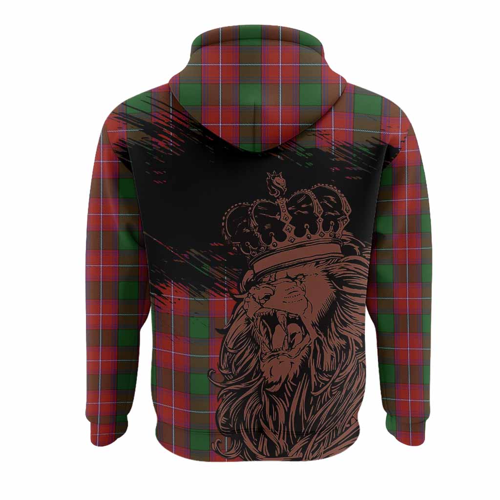 Rattray Tartan Crest Hoodie Crowned Lion Heritage Style