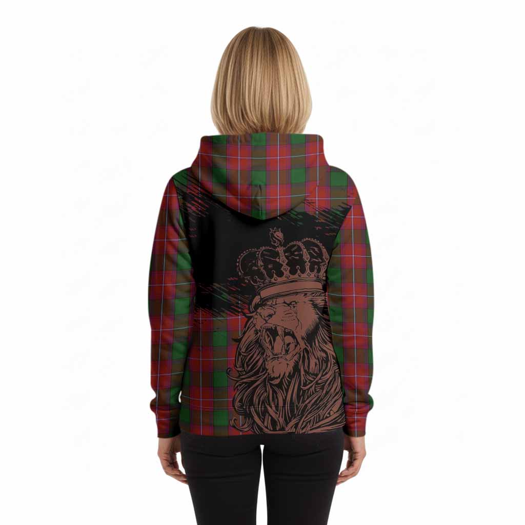 Rattray Tartan Crest Hoodie Crowned Lion Heritage Style