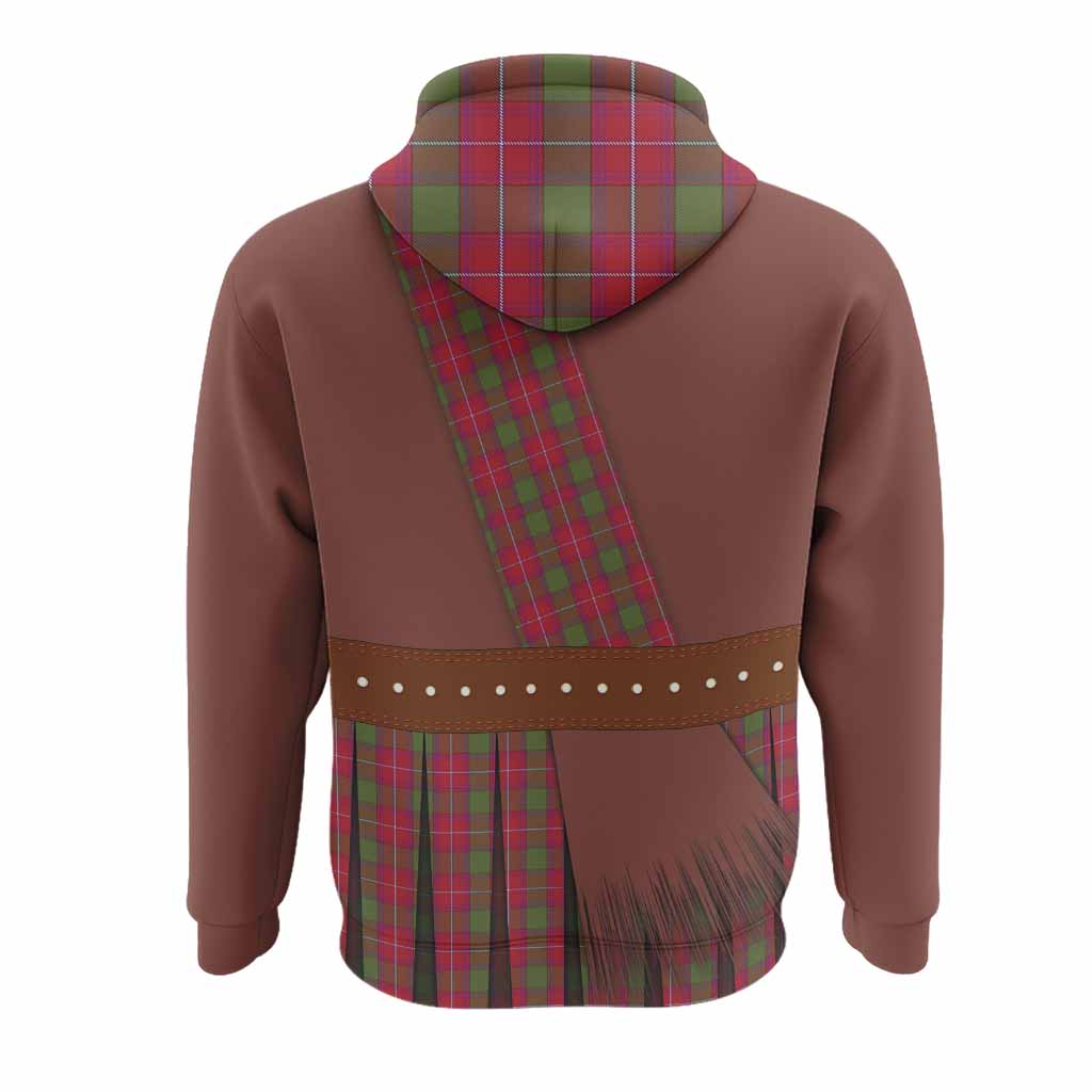 Rattray Tartan Crest Hoodie Kilt Costume Style