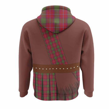 Rattray Tartan Crest Hoodie Kilt Costume Style