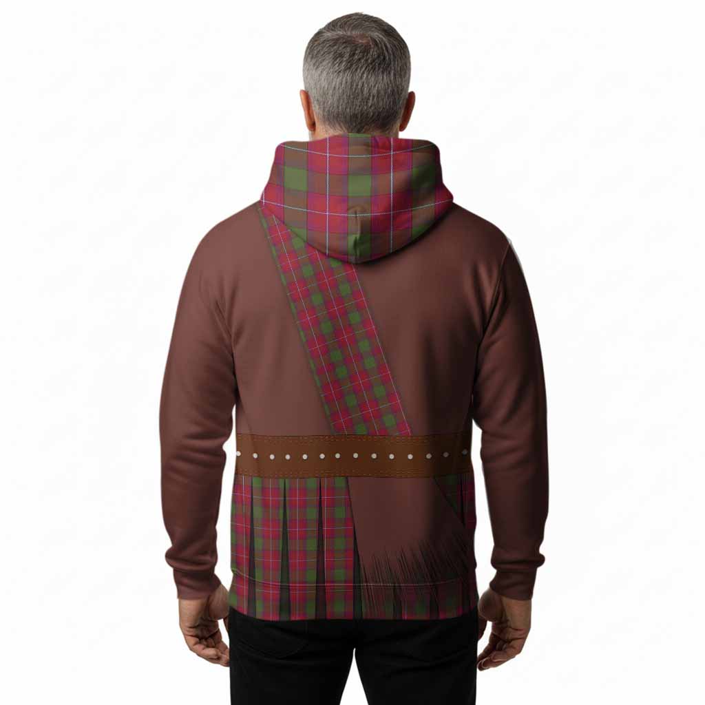 Rattray Tartan Crest Hoodie Kilt Costume Style