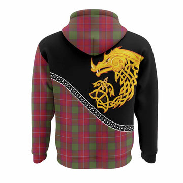 Rattray Tartan Crest Hoodie Legendary Dragon Knot Half Style