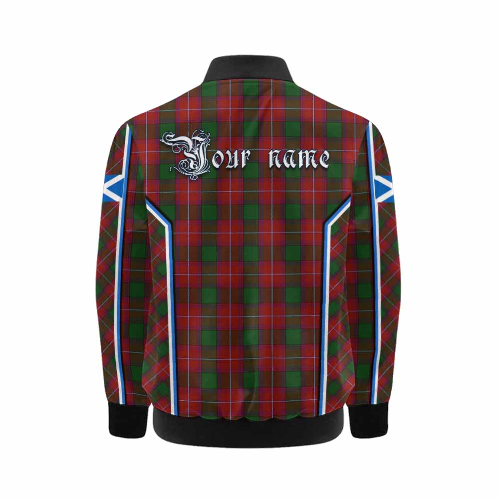 Rattray Tartan Crest Kid Bomber Jacket Scotland Coat of Arm Flag Style - Tartan Vibes Clothing