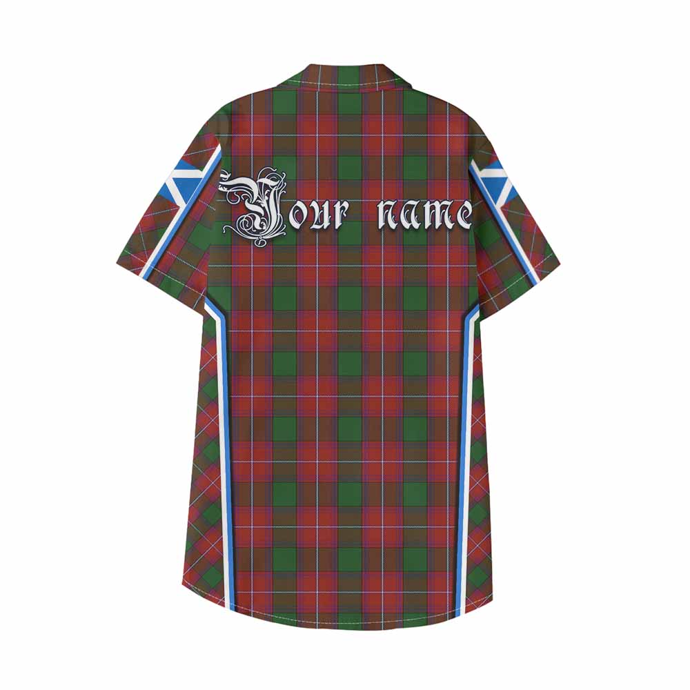 Rattray Tartan Crest Kid Hawaiian Shirt Scotland Coat of Arm Flag Style - Tartan Vibes Clothing