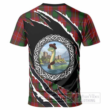 Rattray Tartan Crest Loch Ness Monster T-Shirt Celtic Knot Nessie Art