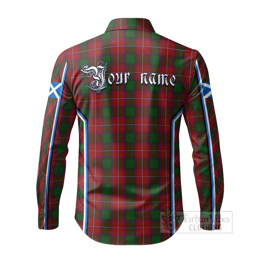 Rattray Tartan Crest Long Sleeve Button Shirts Scotland Coat of Arm Flag Style - Tartan Vibes Clothing