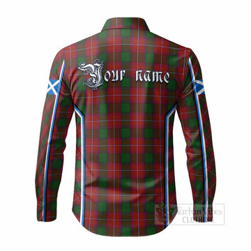 Rattray Tartan Crest Long Sleeve Button Shirts Scotland Coat of Arm Flag Style