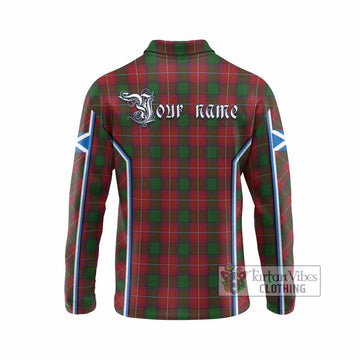 Rattray Tartan Crest Long Sleeve Polo Shirt Scotland Coat of Arm Flag Style