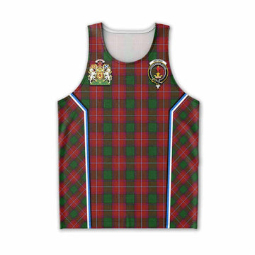 Rattray Tartan Crest Men Tank Top Scotland Coat of Arm Flag Style