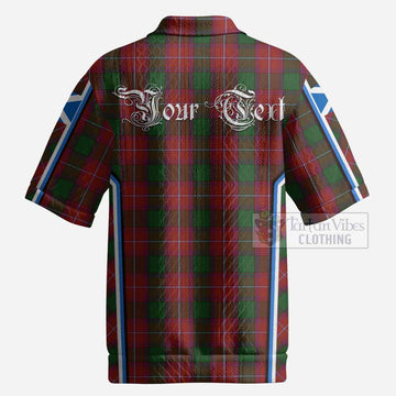 Rattray Tartan Crest Men’s Polo Sweater Top Scotland Coat of Arm Flag Style