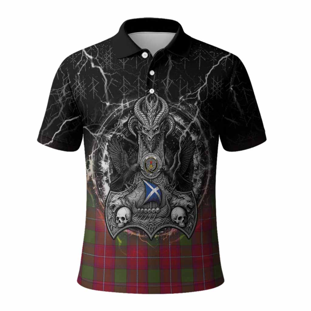 Rattray Tartan Crest Polo Shirt Celtic Odin's Raven Legacy