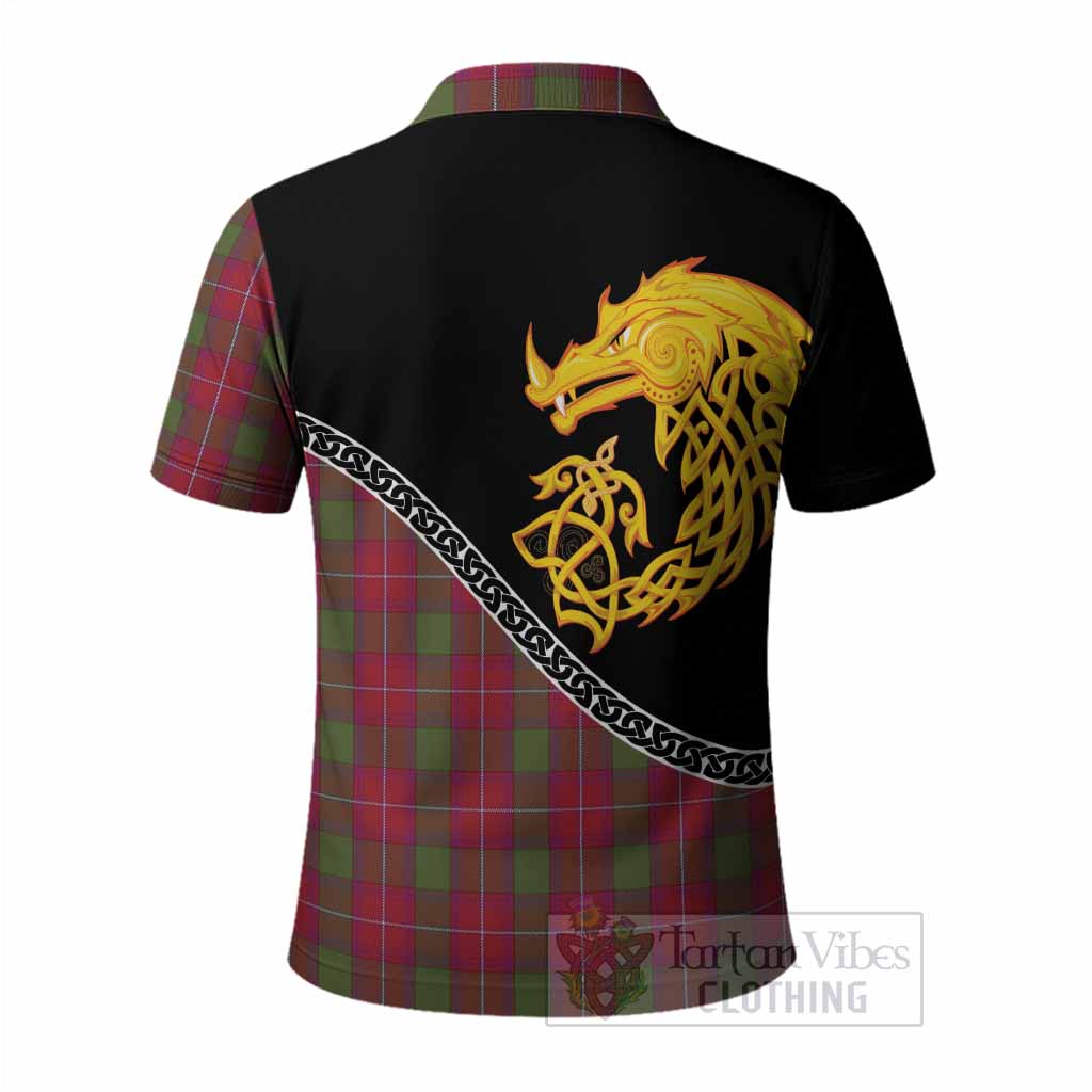 Rattray Tartan Crest Polo Shirt Legendary Dragon Knot Half Style