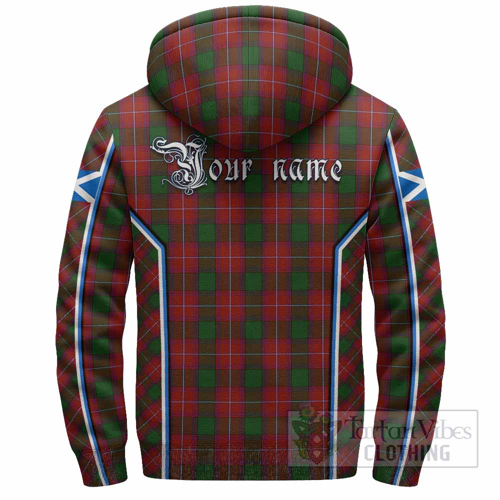 Rattray Tartan Crest Sherpa Hoodie Scotland Coat of Arm Flag Style - Tartan Vibes Clothing