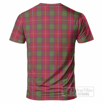Rattray Tartan Crest T-Shirt Ferocious Lion Style