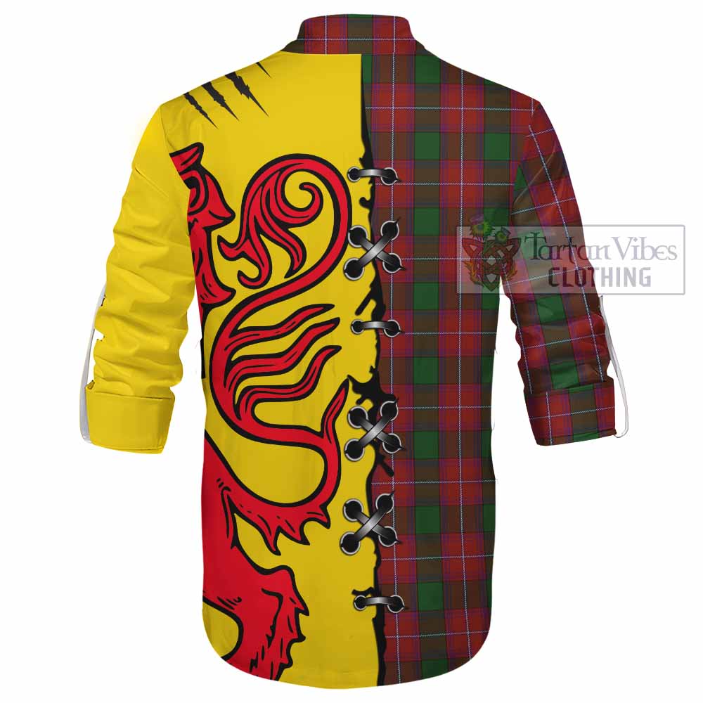Rattray Tartan Family Crest Ghillie Kilt Shirt Lion Rampant Honor - Tartan Vibes Clothing