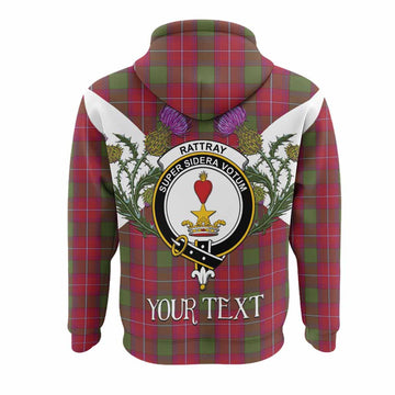 Rattray Tartan Family Crest Hoodie Scottish Burns Night Thistle Floral