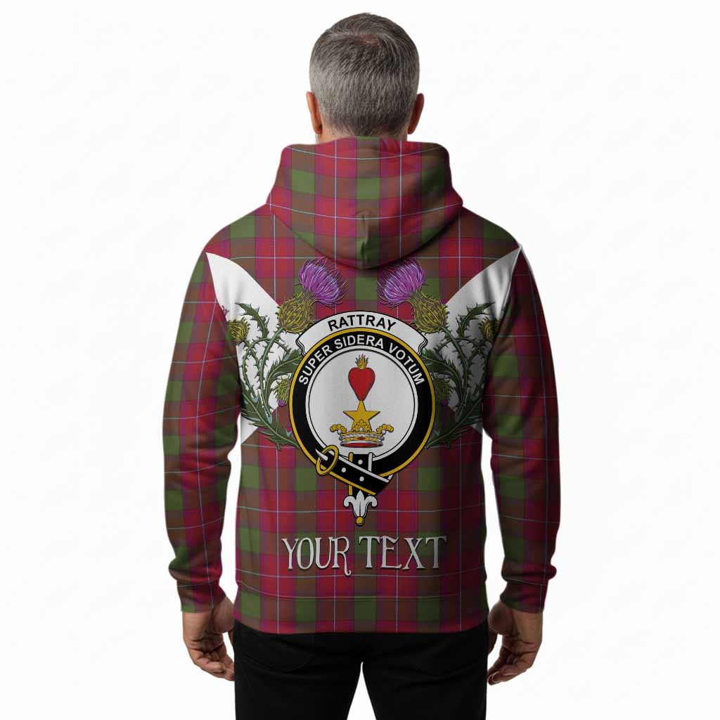 Rattray Tartan Family Crest Hoodie Scottish Burns Night Thistle Floral