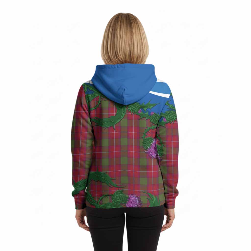 Rattray Tartan Family Crest Hoodie Thistle in Minimalism