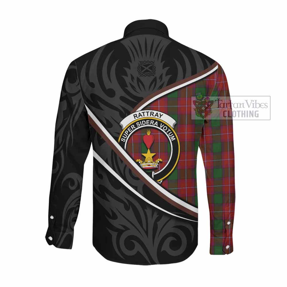 Rattray Tartan Family Crest Long Sleeve Button Shirts Celtic Scottish Thistle Floral - Tartan Vibes Clothing