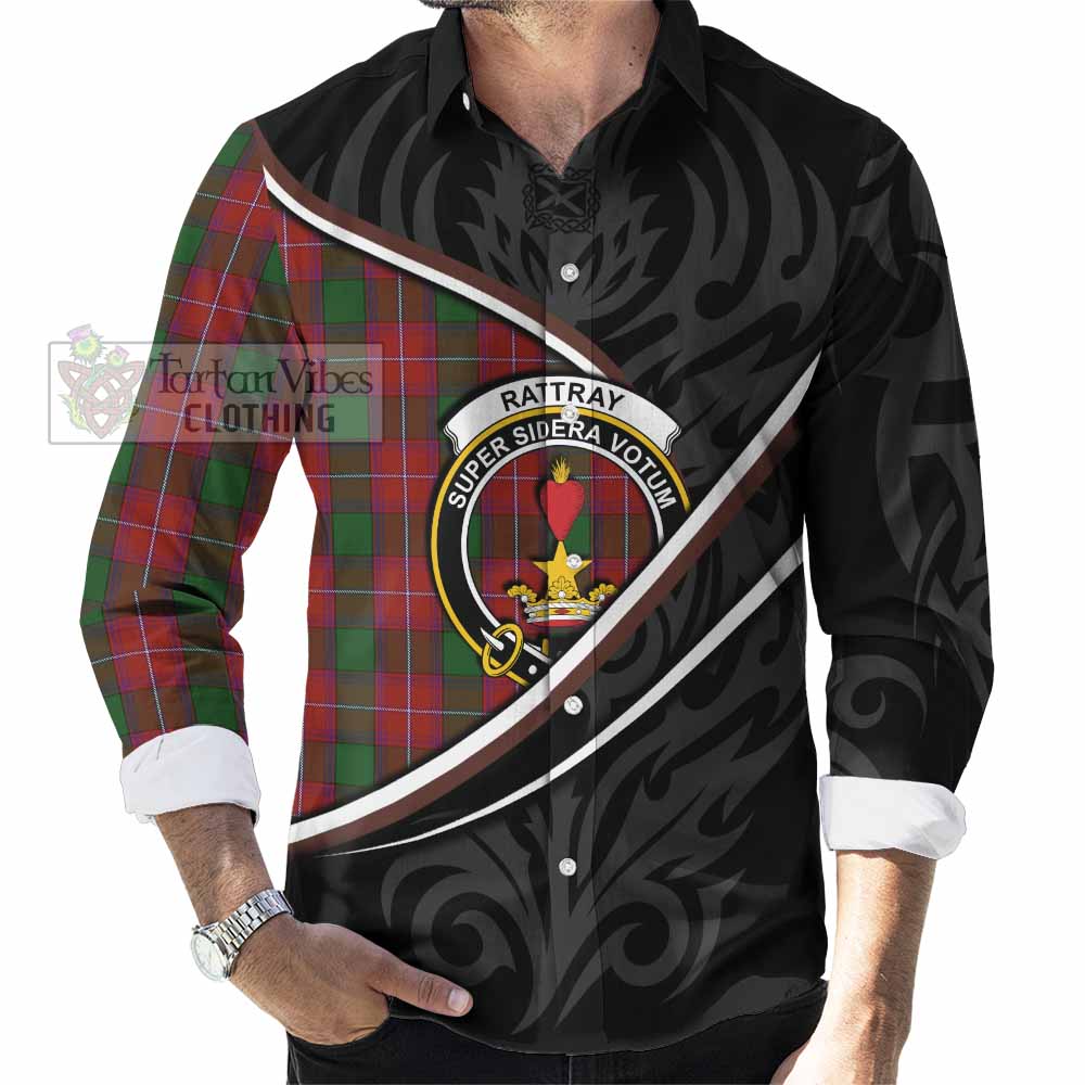 Rattray Tartan Family Crest Long Sleeve Button Shirts Celtic Scottish Thistle Floral - Tartan Vibes Clothing