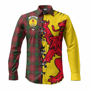 Rattray Tartan Family Crest Long Sleeve Button Shirts Lion Rampant Honor