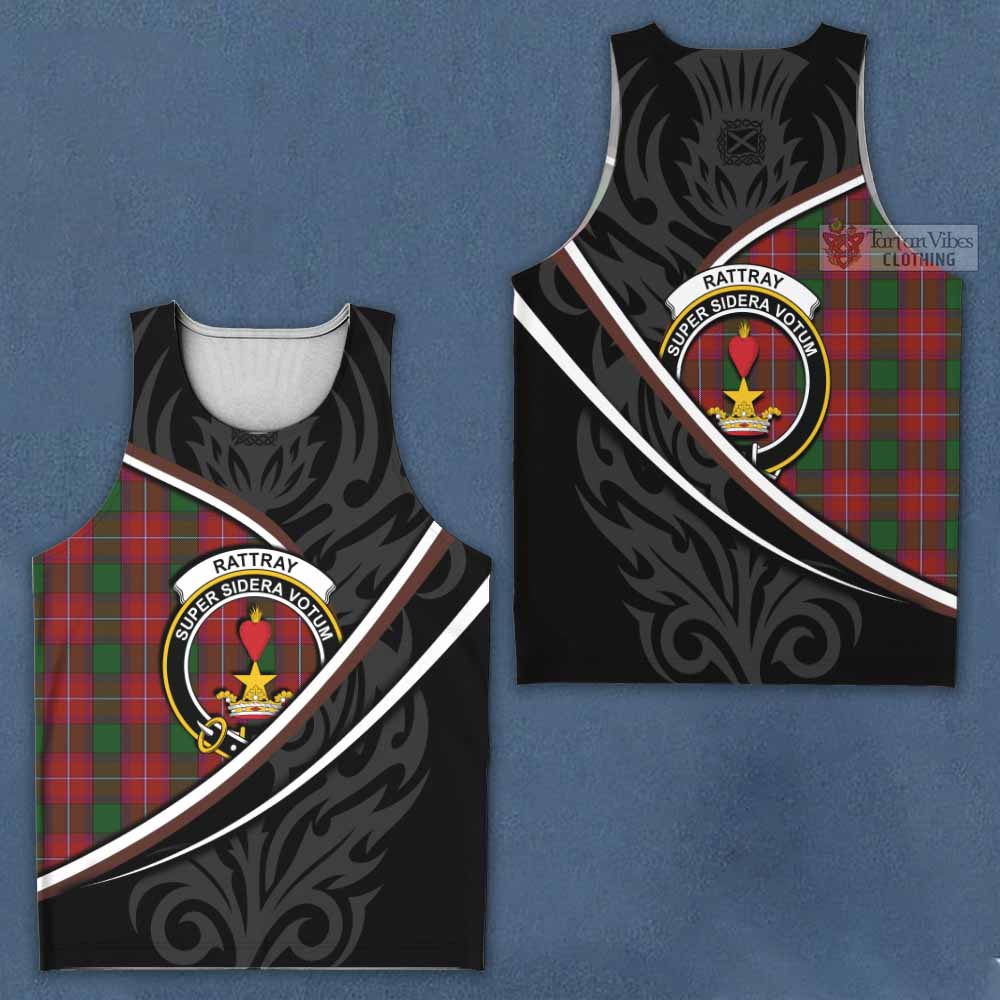 Rattray Tartan Family Crest Men Tank Top Celtic Scottish Thistle Floral - Tartan Vibes Clothing