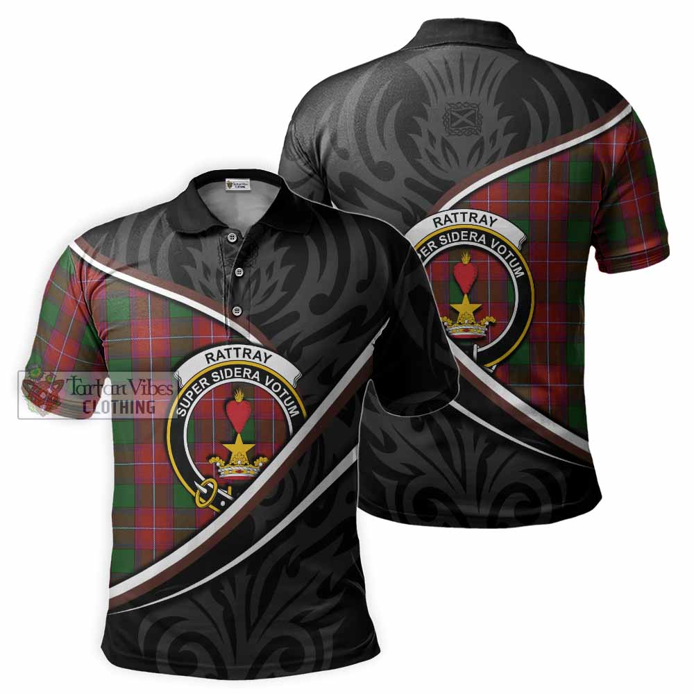 Rattray Tartan Family Crest Polo Shirt Celtic Scottish Thistle Floral - Tartan Vibes Clothing
