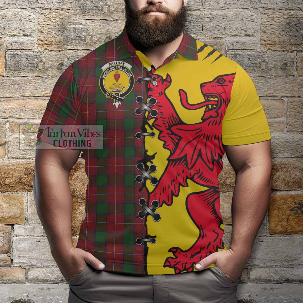 Rattray Tartan Family Crest Polo Shirt Lion Rampant Honor - Tartan Vibes Clothing