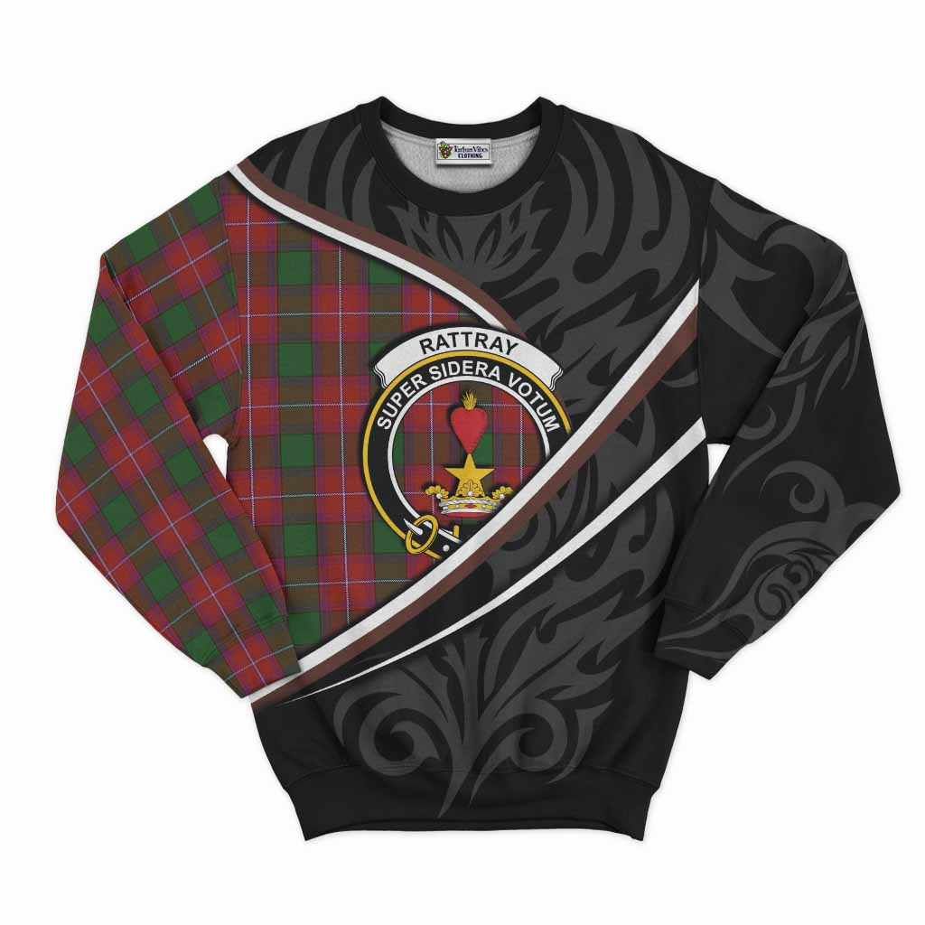 Rattray Tartan Family Crest Sweatshirt Celtic Scottish Thistle Floral - Tartan Vibes Clothing