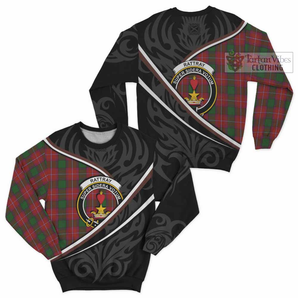 Rattray Tartan Family Crest Sweatshirt Celtic Scottish Thistle Floral - Tartan Vibes Clothing